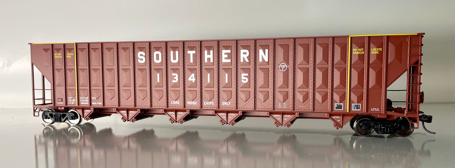 WALTHERS MAINLINE GREENVILLE 7000 CF WOOD CHIP HOPPER - SOUTHERN (BROWN)