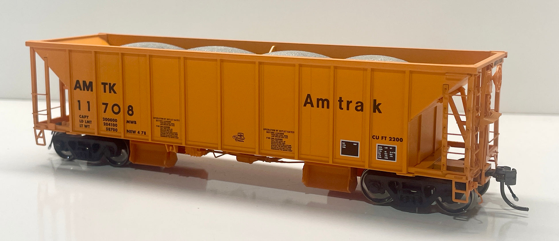 RAPIDO NSC BALLAST HOPPER - AMTRAK – Makin' Tracks