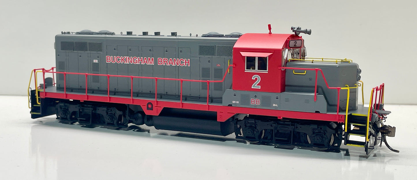 INTERMOUNTAIN RAILWAY GP16 DCC/LOC SOUND EQUIPPED - BUCKINGHAM BRANCH (EARLY)