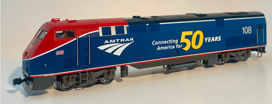 KATO KOBO SPECIAL DCC/LOK SOUND GE AMTRAK P42 PHASE VI W/ 50TH ANNIVERSARY LOGO #108