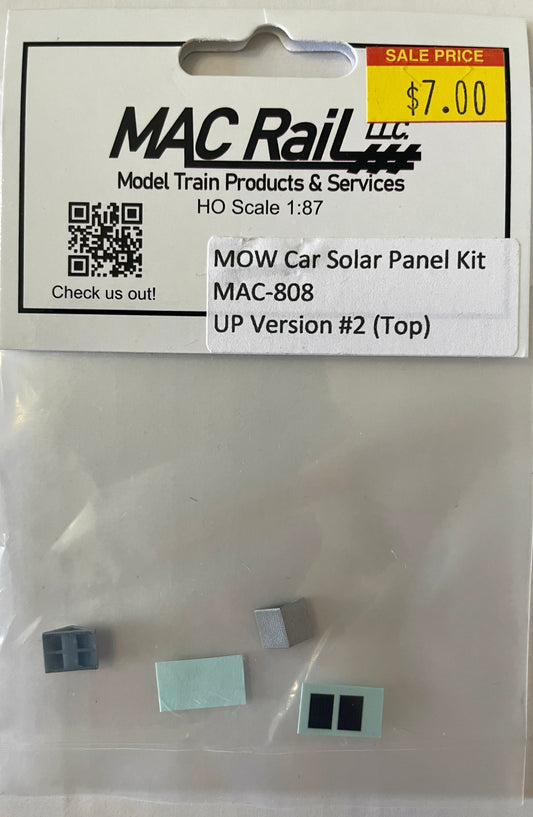 MAC RAIL MOW CAR SOLAR PANEL KIT UP VERSION 2 (TOP) MAC808