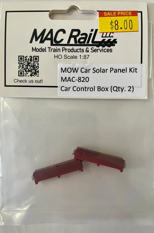 MAC RAIL MOW CAR SOLAR PANEL KIT CONTROL BOX (2 PACK) MAC820