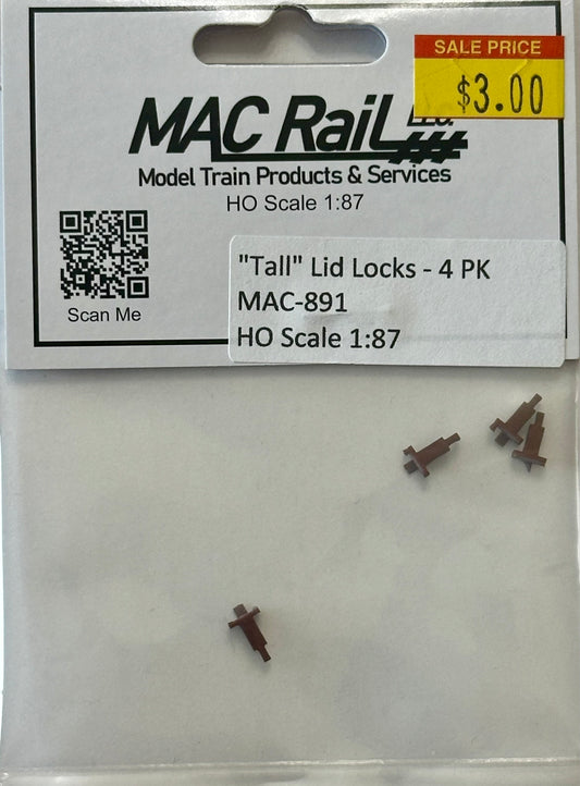 MAC RAIL MAC-891 LID LOCK "TALL" (4 PACK)