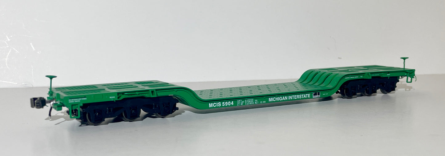 HOME SHOPS (CLASS ONE MODEL WORKS) GSC HEAVY DUTY FLAT CAR - MICHIGAN INTERSTATE #5904