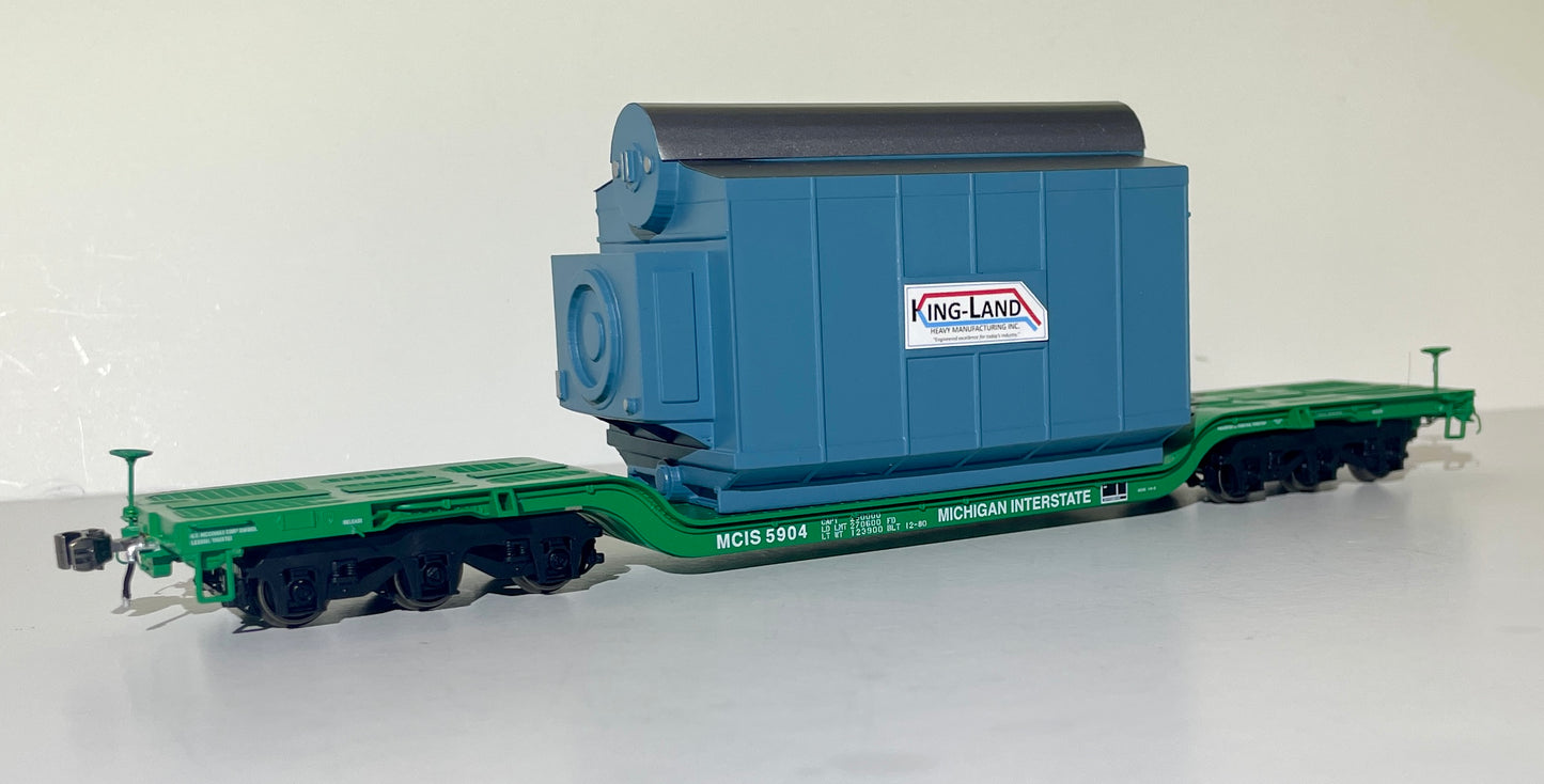 HOME SHOPS (CLASS ONE MODEL WORKS) GSC HEAVY DUTY FLAT CAR - MICHIGAN INTERSTATE #5904