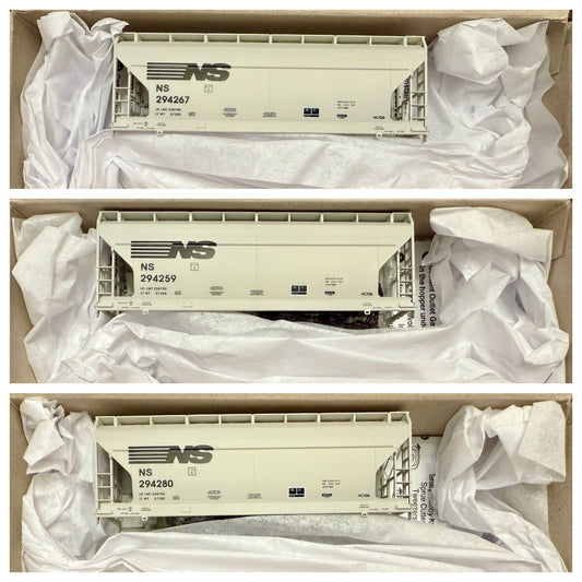 ACCURAIL LIMITED RUN 2 BAY CVD HOPPER SET (3 KITS)- NORFOLK SOUTHERN