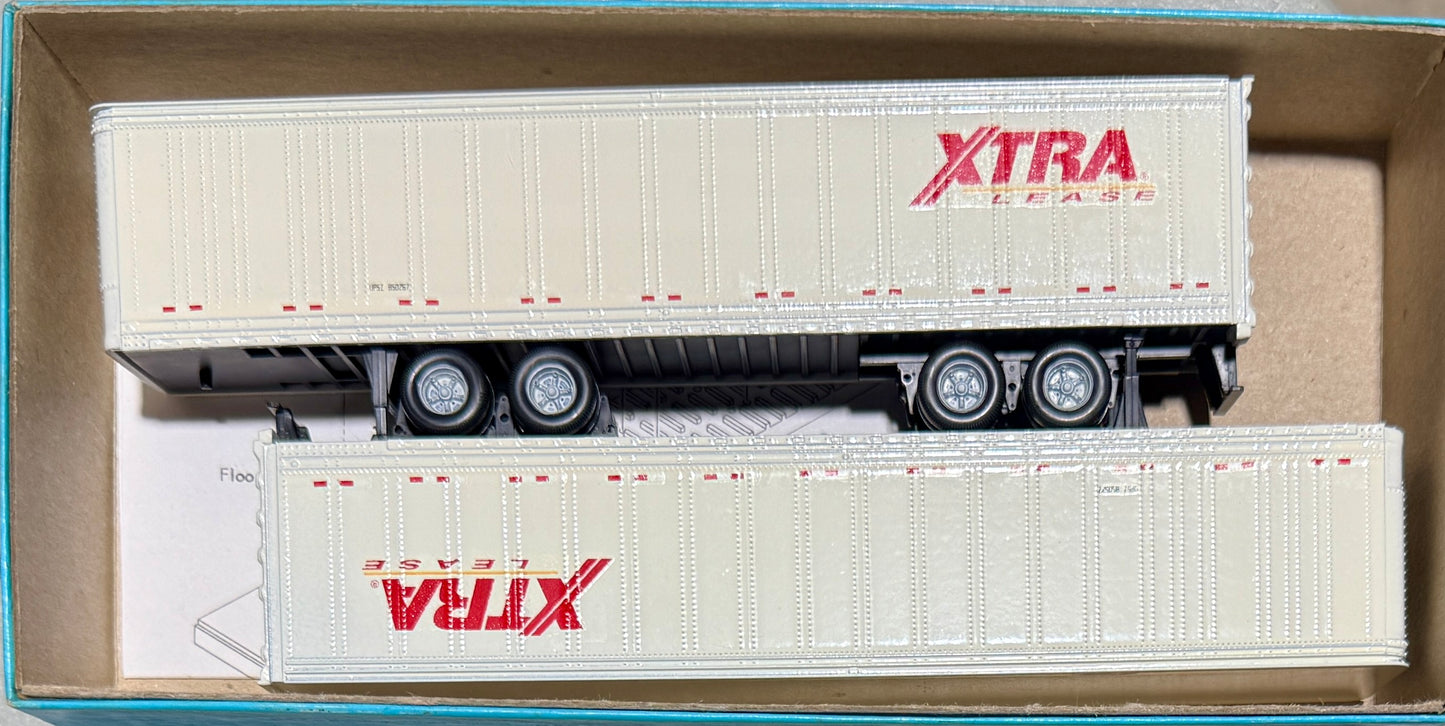 ATHEARN BLUE BOX 45' PIGGY BACK TRAILERS CUSTOM PAINTED AND DECALED - XTRA LEASE