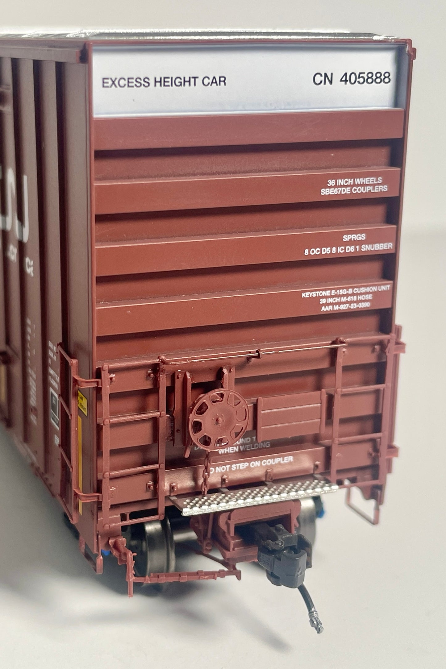 AURORA MINIATURES TRANSCON SHOPS 50' PLATE F BOXCAR  - CN