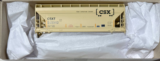 ACCURAIL ACF 2 BAY COVERED HOPPER KIT- CSX W/FRA STRIPES