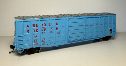 WALTHERS MAINLINE 50' WAFFLE SIDE BOXCAR - ABERDEEN & ROCKFISH
