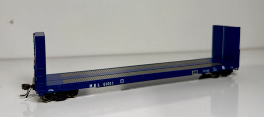 ATLAS MASTER 52' BULKHEAD FLAT CAR - MONTANA RAIL LINK