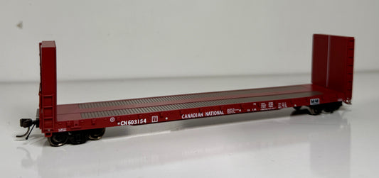 ATLAS MASTER 52' BULKHEAD FLAT CAR - CANADIAN NATIONAL