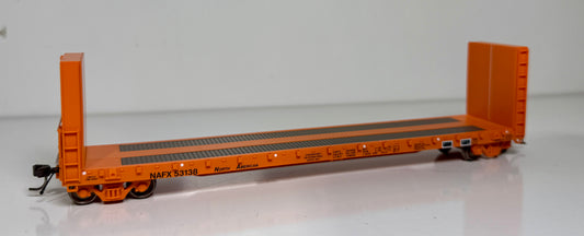ATLAS MASTER 52' BULKHEAD FLAT CAR - NORTH AMERICAN CAR LEASING (NAFX)