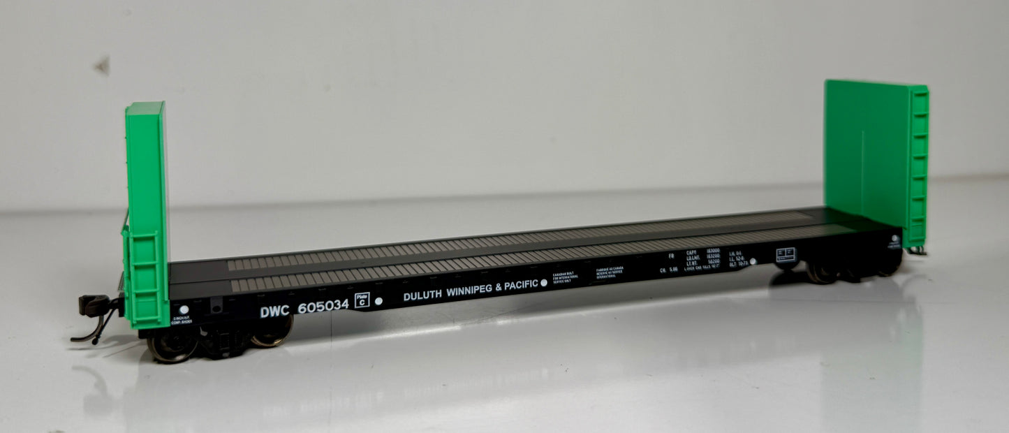 ATLAS MASTER 52' BULKHEAD FLAT CAR - DULUTH WINNIPEG & PACIFIC