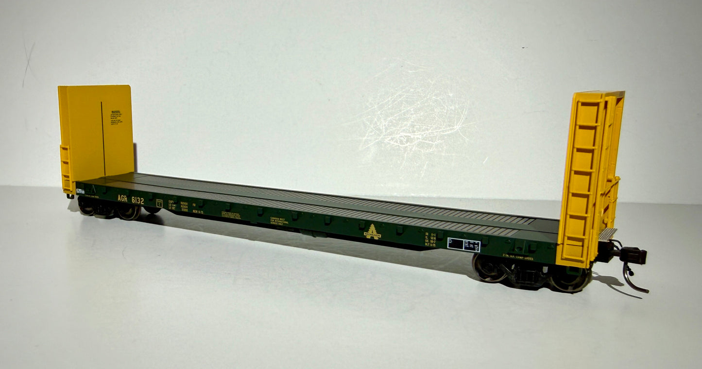 HOME SHOPS/ATLAS MASTER 52' BULKHEAD FLAT CAR - ALLAGASH RAILWAY