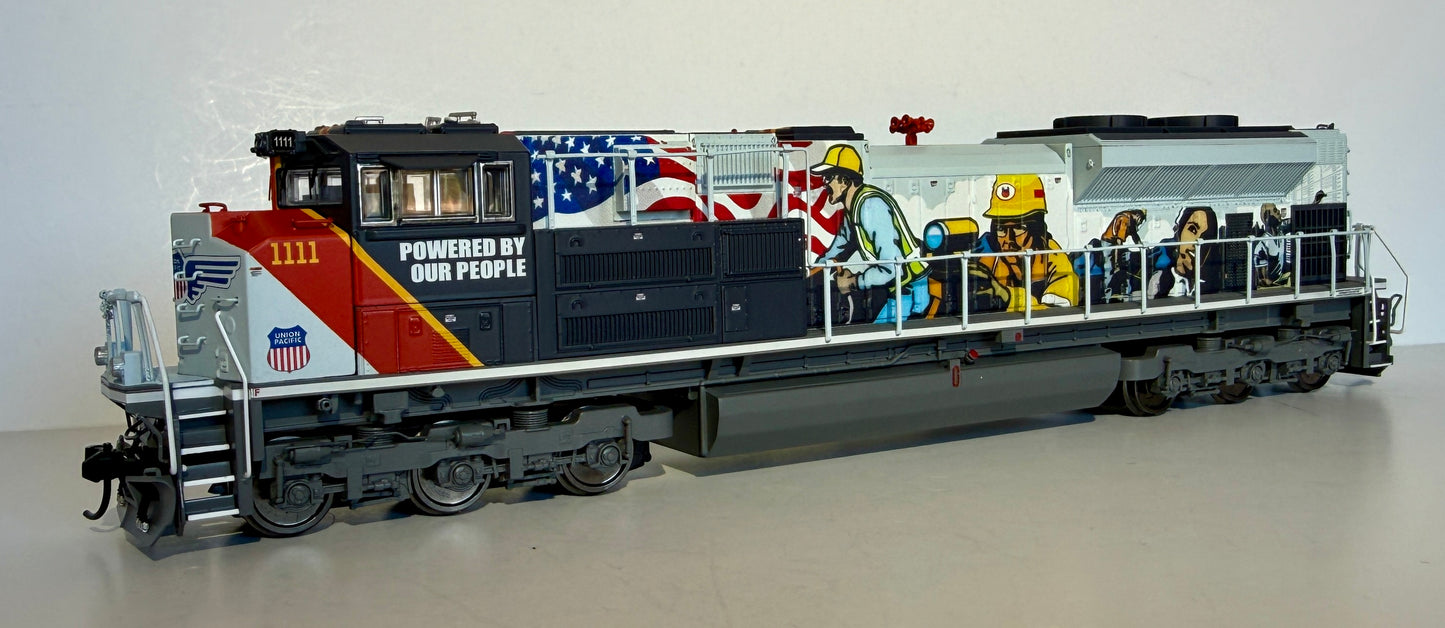 BROADWAY LIMITED SD70ACE DCC/SOUND - UP 1111 POWERED BY OUR PEOPLE
