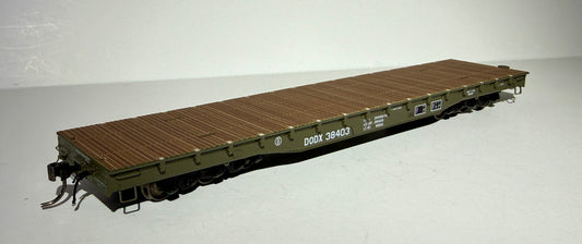 RAPIDO MAGOR HEAVY DUTY MILITARY FLAT CAR - DODX EARLY REPAINT