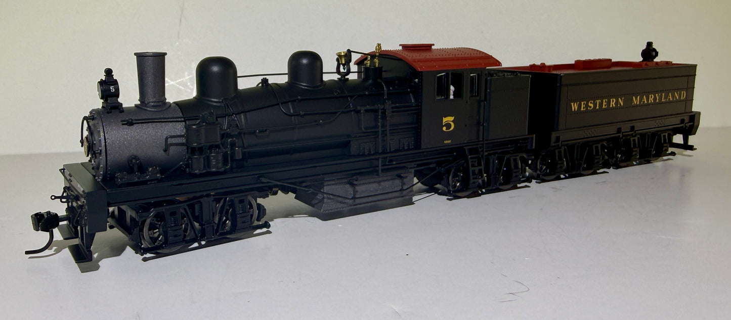 BROADWAY LIMITED PARAGON 4 DCC/SOUND CLASS D 4 TRUCK SHAY LOCOMOTIVE - WESTERN MARYLAND #5