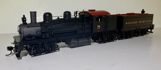 BROADWAY LIMITED PARAGON 4 DCC/SOUND CLASS D 4 TRUCK SHAY LOCOMOTIVE - WESTERN MARYLAND #5