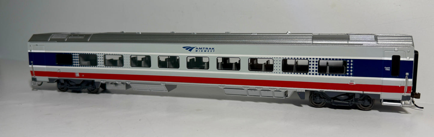 BACHMANN SIEMENS VENTURE CAR (MARRIED PAIR BUSINESS CAR B) LIGHTED - AMTRAK MIDWEST