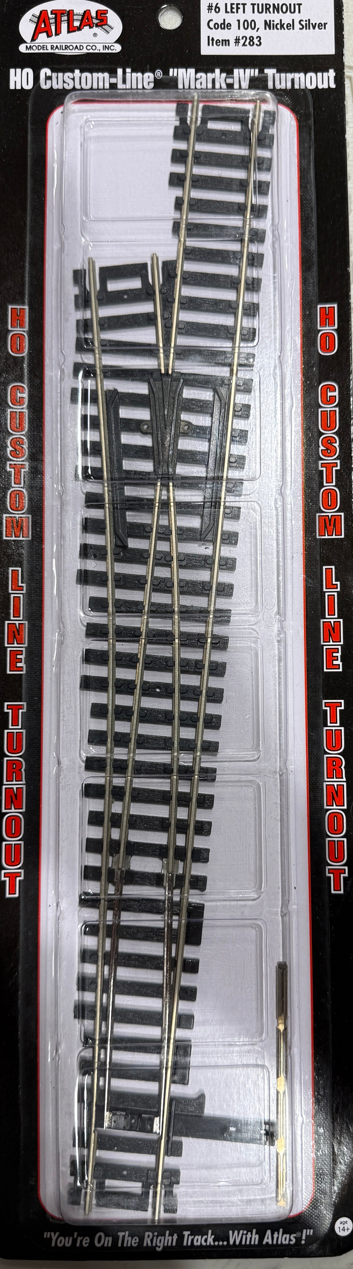 Atlas Code 100 #6 Turnout LEFT #283