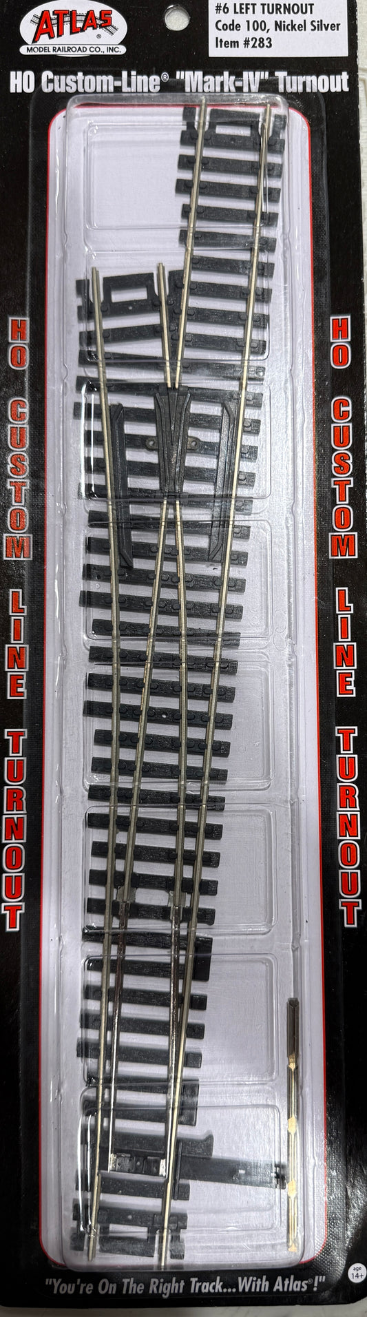 Atlas Code 100 #6 Turnout LEFT #283