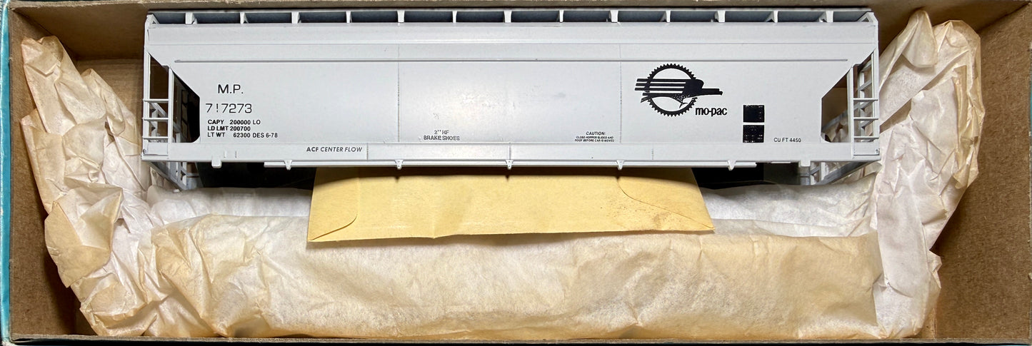 ATHEARN BLUE BOX (BEV_BEL CUSTOM) ACF COVERED HOPPER KIT - MISSOURI PACIFIC