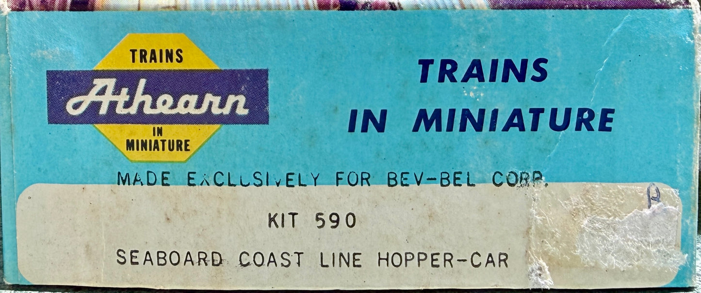 ATHEARN BLUE BOX (BEV_BEL CUSTOM) PS COVERED HOPPER KIT - SEABOARD COASTLINE