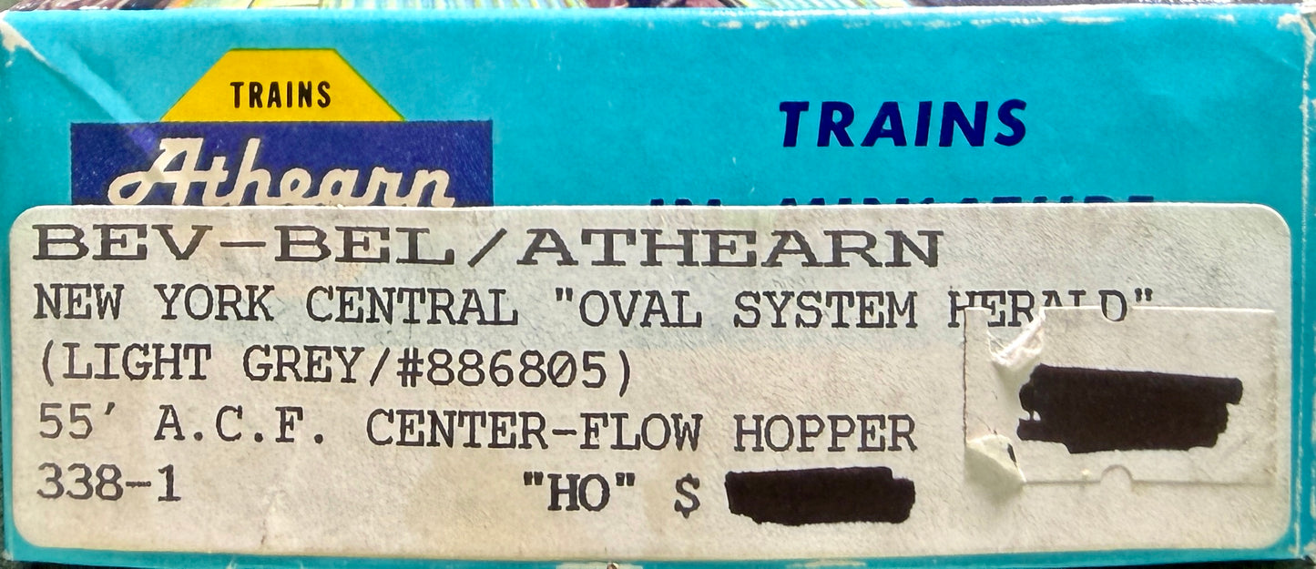 ATHEARN BLUE BOX (BEV_BEL CUSTOM) ACF COVERED HOPPER KIT - NEW YORK CENTRAL