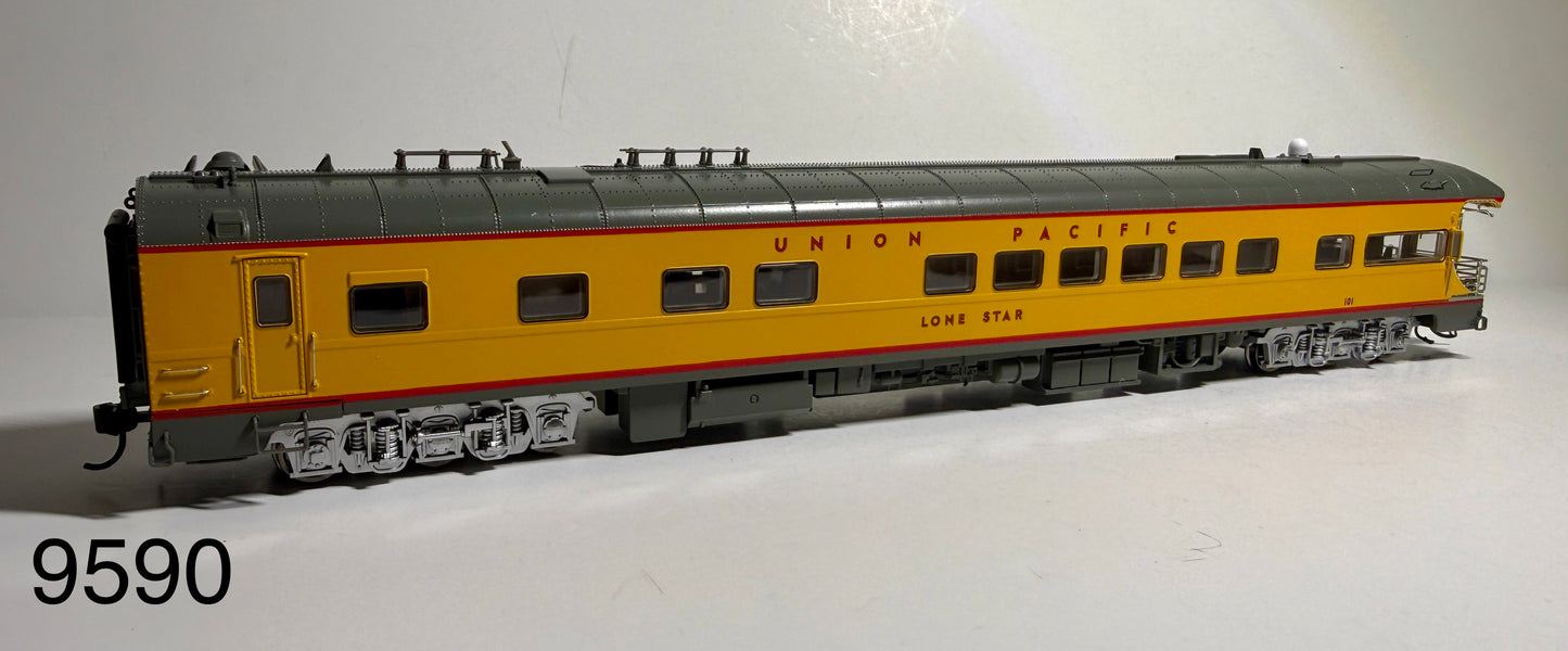 BROADWAY LIMITED UNION PACIFIC BUSINESS CAR #101  "LONE STAR" 2001 - 2017 APPEARANCE UP SHIELD ON REAR
