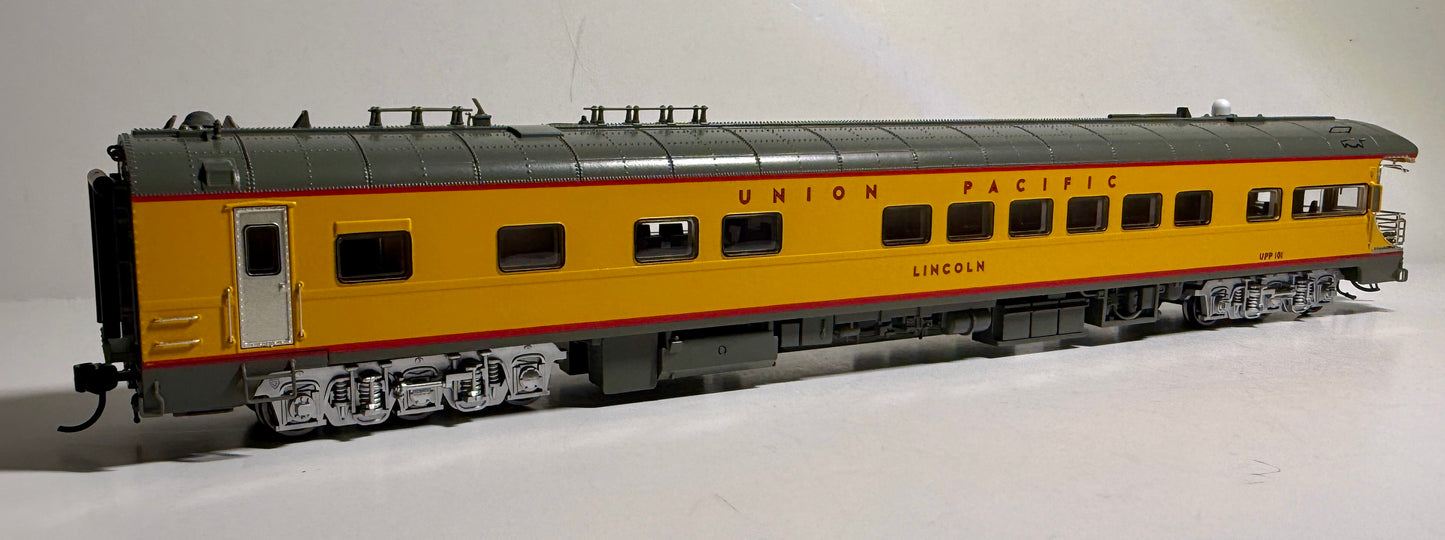 BROADWAY LIMITED UNION PACIFIC BUSINESS CAR  #101 "LINCOLN" WITH BIG BOY 4041 DRUMHEAD ON REAR