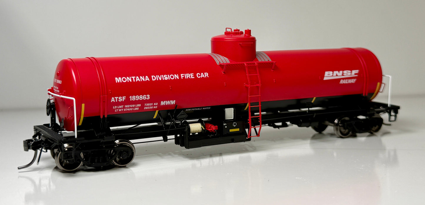 ROKA GACX FIRE SERVICE WATER TANK CAR - BNSF/ATSF "MONTANA DIVISION"