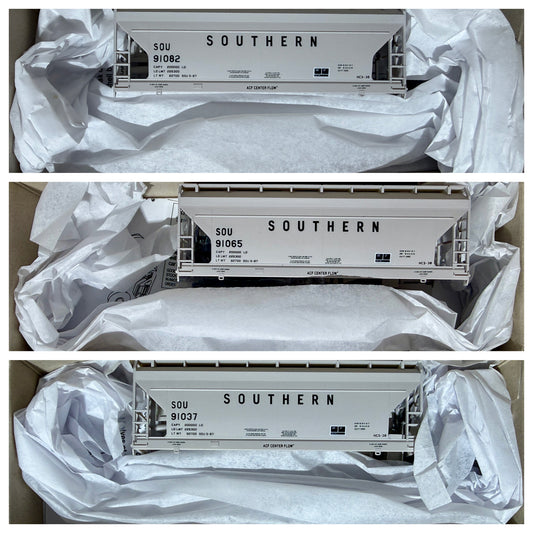 ACCURAIL LIMITED RUN CVD HOPPER SET (3 KITS)- SOUTHERN RAILWAY ACF 2 BAY