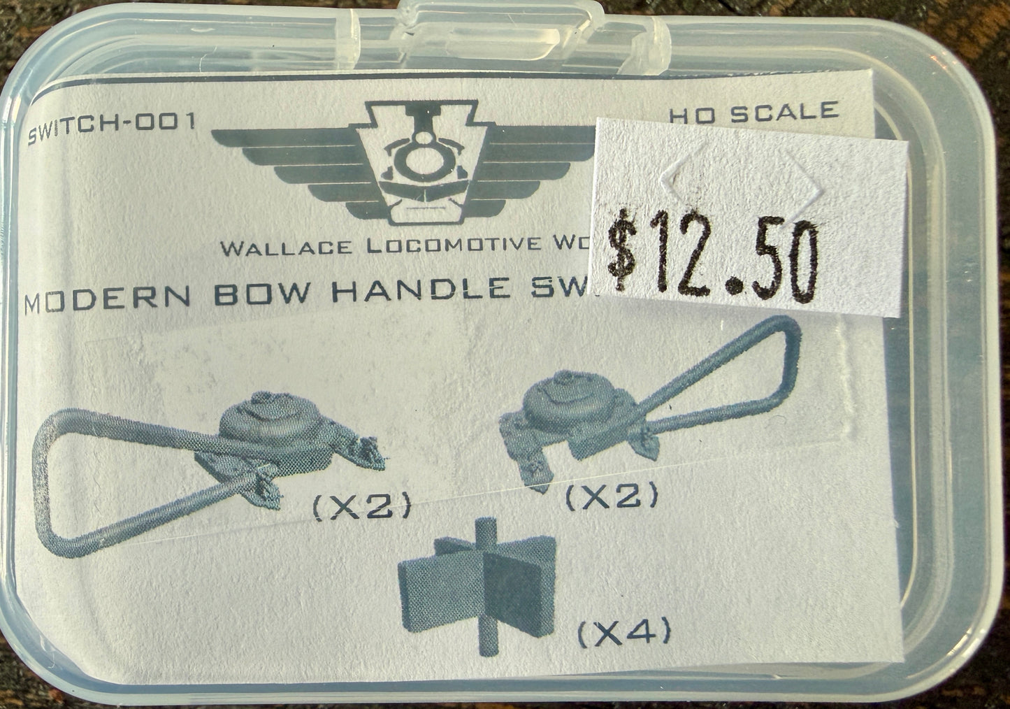 WALLACE LOCO WORKS - MODERN BOW HANDLE SWITCH STAND (4 PACK)