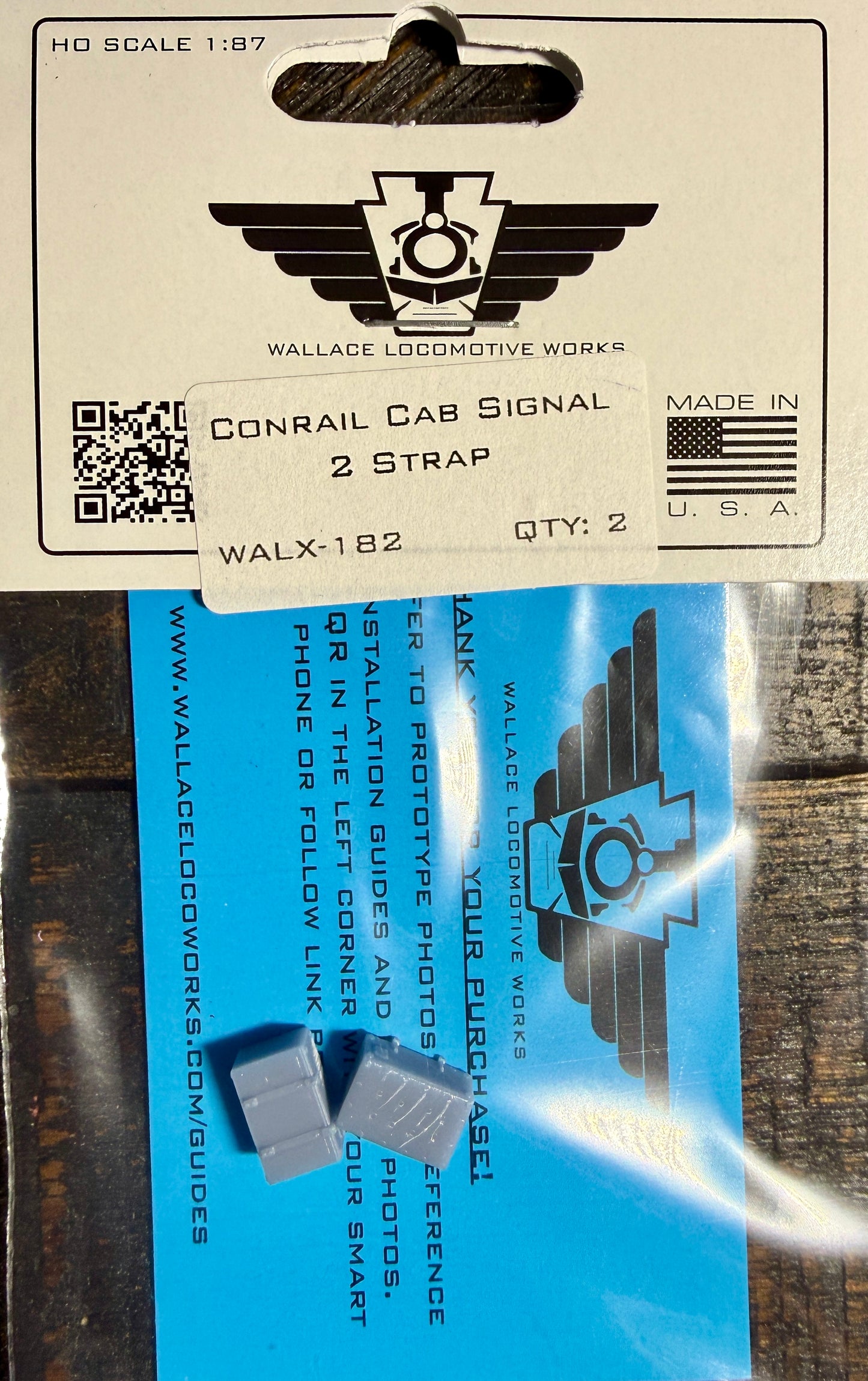 WALLACE LOCO WORKS - CONRAIL CAB SIGNAL (2 STRAP)