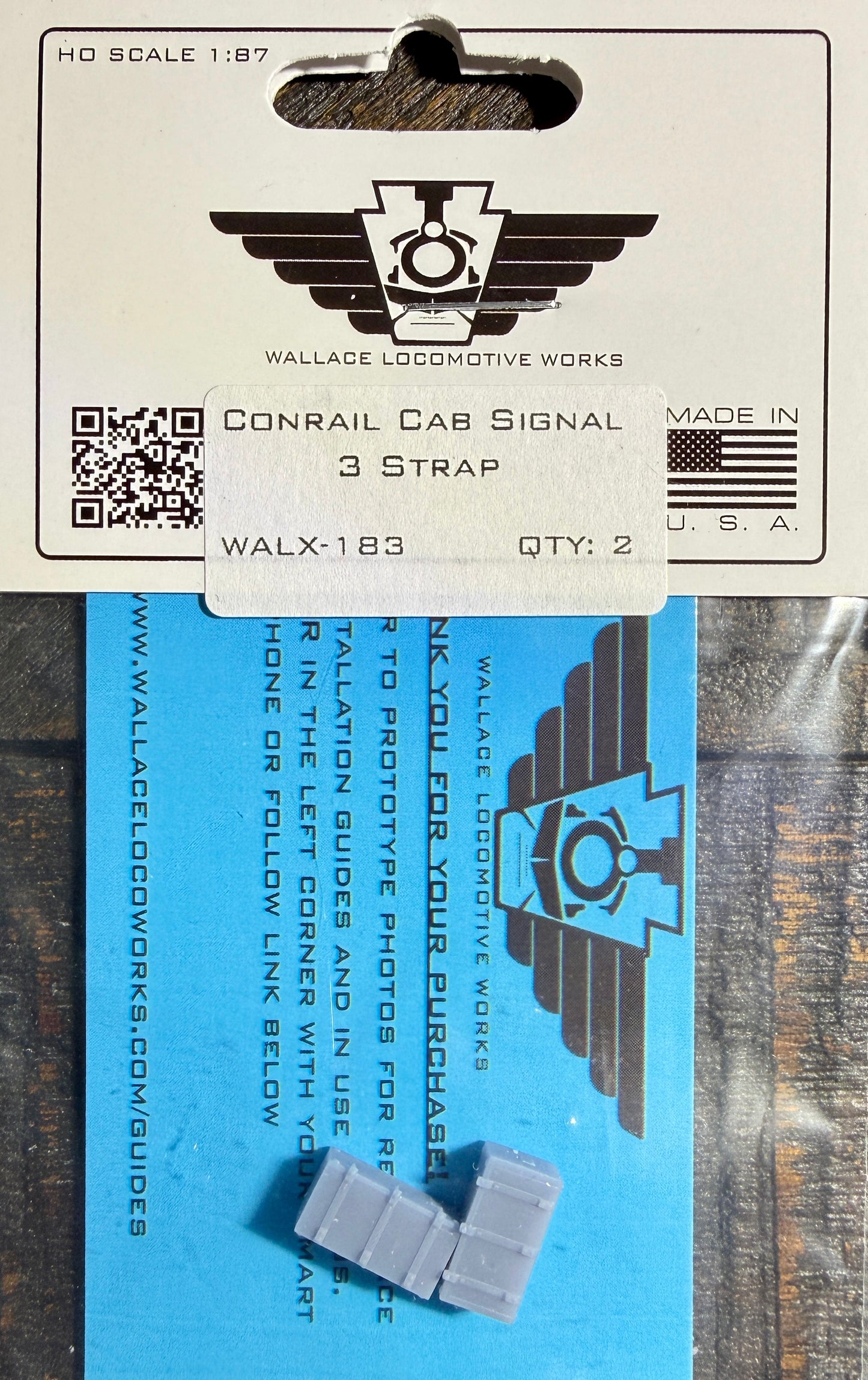 WALLACE LOCO WORKS - CONRAIL CAB SIGNAL (3 STRAP)