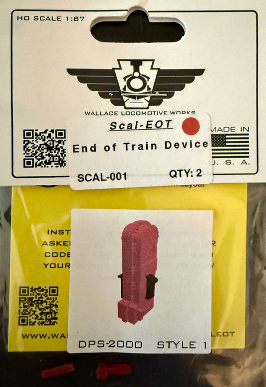 WALLACE LOCO WORKS - SCALE EOT (RED)