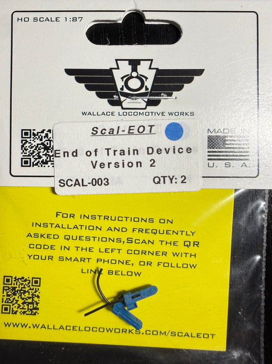 WALLACE LOCO WORKS - SCALE EOT (BLUE)