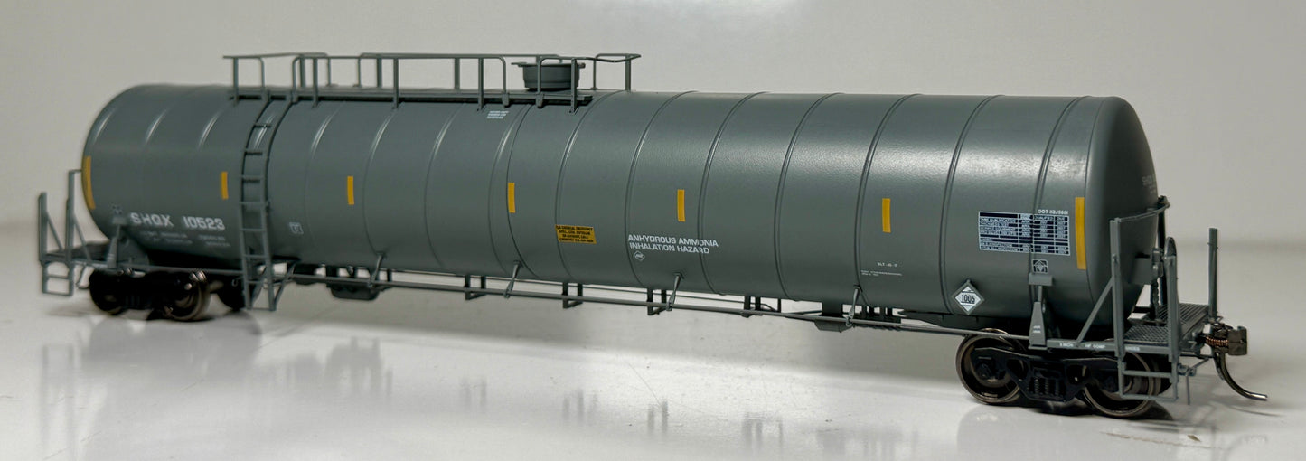 ROKA PROTOTYPE MODEL DOT-112 ARI SPIRAL TANK CAR - SHQX (ANHYDROUS AMONIA UN #1005 PLACARD)