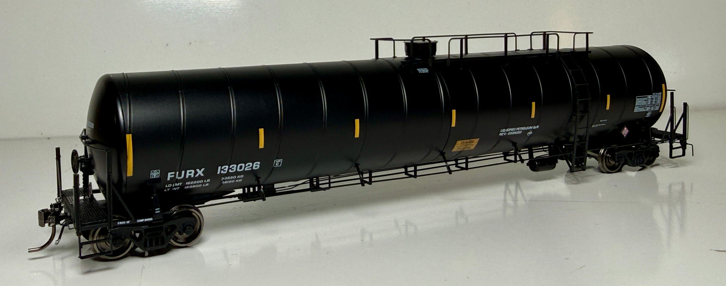 ROKA PROTOTYPE MODEL DOT-112 ARI SPIRAL TANK CAR - FURX  (BUTANE UN1075 PLACARD)