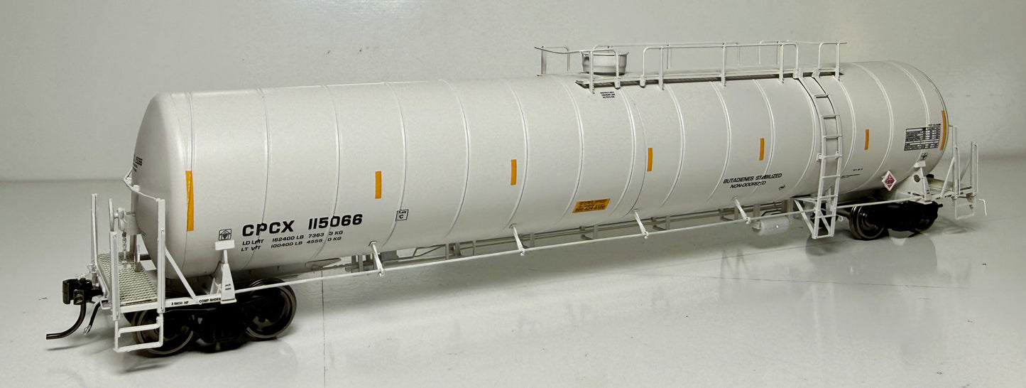 ROKA PROTOTYPE MODEL DOT-112 ARI SPIRAL TANK CAR - CPCX (BUTADIENES UN1010 PLACARD)