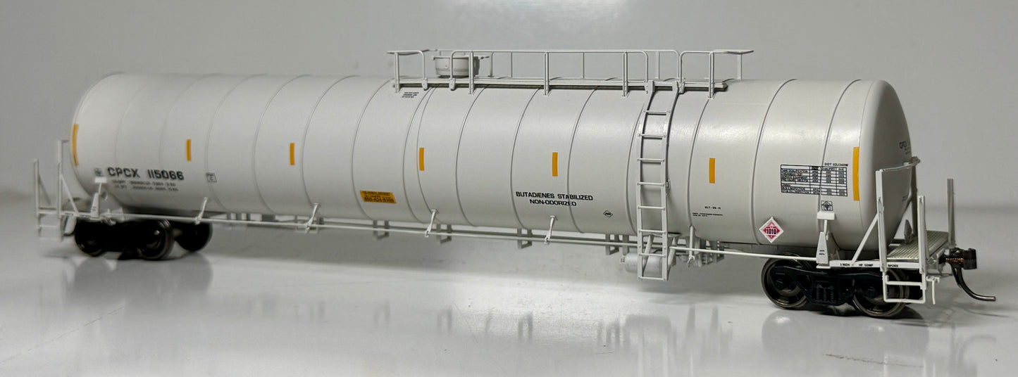 ROKA PROTOTYPE MODEL DOT-112 ARI SPIRAL TANK CAR - CPCX (BUTADIENES UN1010 PLACARD)