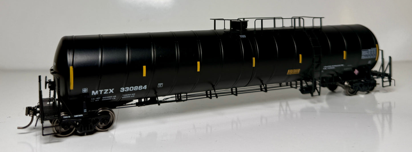 ROKA PROTOTYPE MODEL DOT-112 ARI SPIRAL TANK CAR - MTZX (BUTANE UN1075 PLACARD)