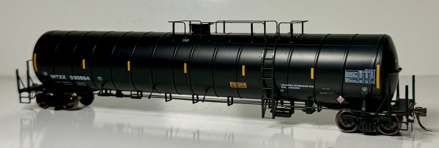 ROKA PROTOTYPE MODEL DOT-112 ARI SPIRAL TANK CAR - MTZX (BUTANE UN1075 PLACARD)
