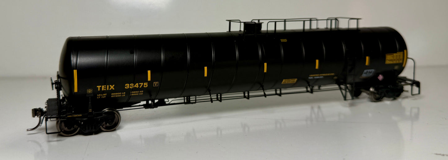 ROKA PROTOTYPE MODEL DOT-112 ARI SPIRAL TANK CAR - TEIX (BUTANE UN1075 PLACARD)