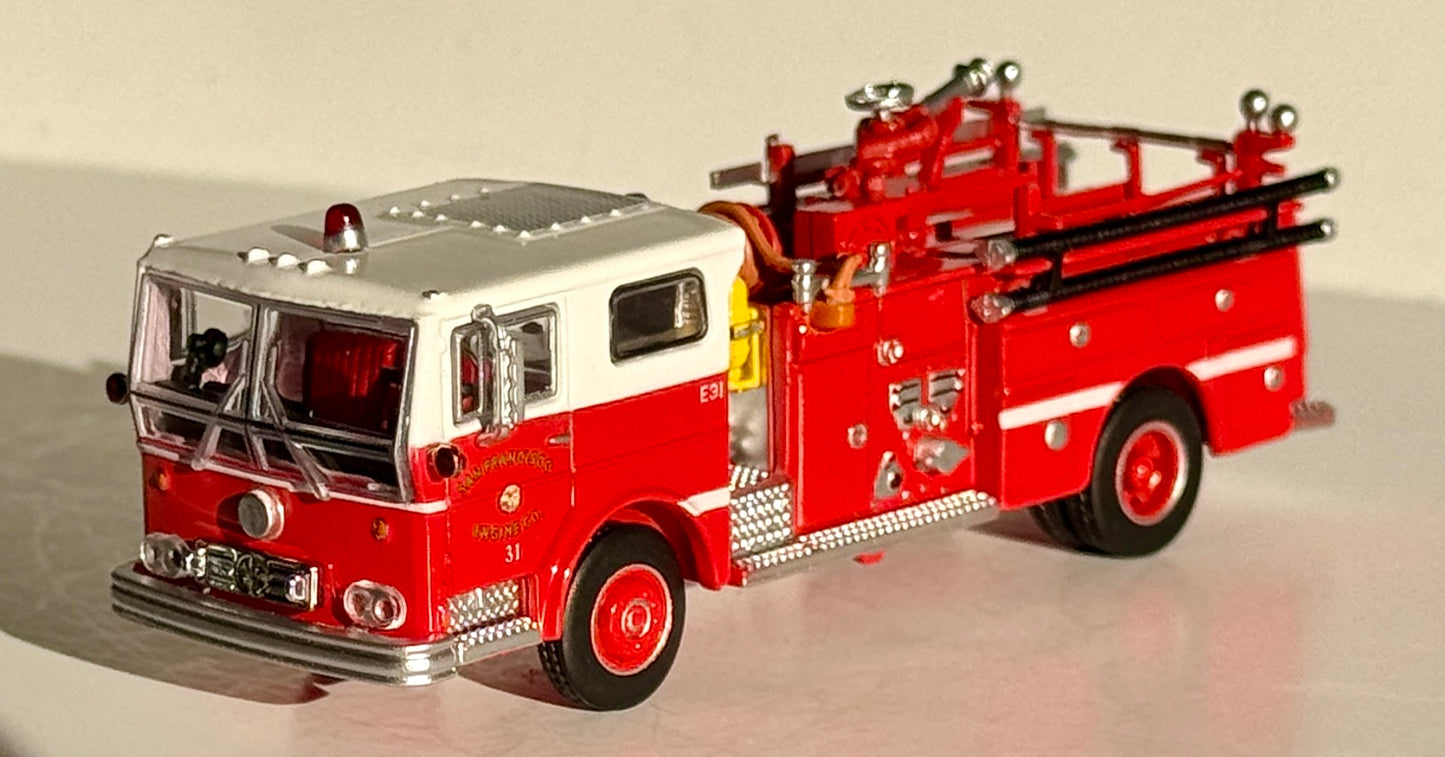 ICONIC REPLICAS SAN FRANCISCO FIRE DEPT ENGINE 31 1974 WARD LAFRANCE AMBASSADOR PUMPER