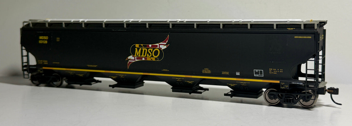 MT CUSTOMS MARYLAND SOUTHERN PATHCED (EX-TILX) WALTHERS PROTO 67' TRINITY 6351 CF 4 BAY COVERED HOPPER