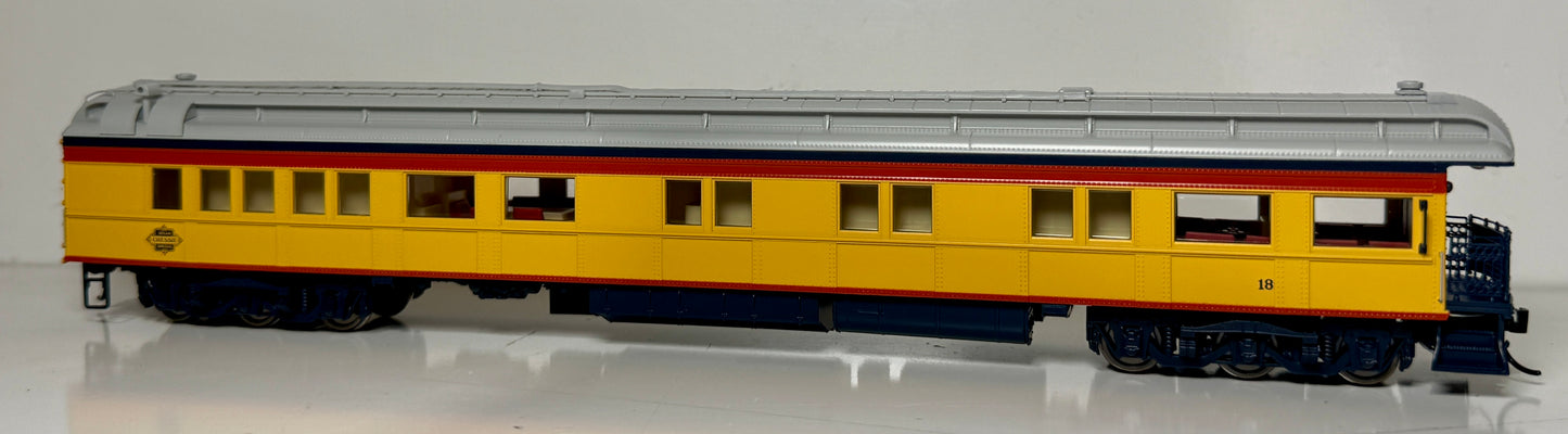 BROADWAY LIMITED BUSINESS CAR - CHESSIE STEAM SPECIAL