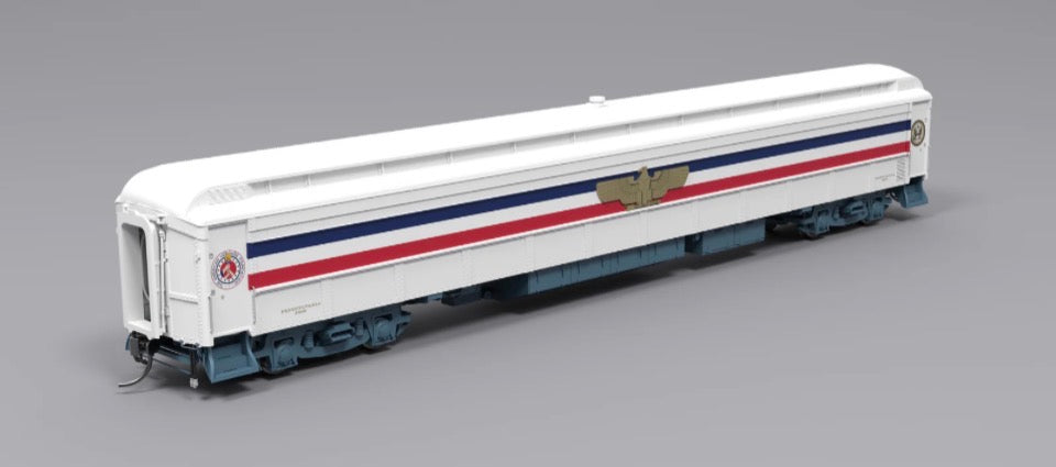BROADWAY LIMITED 5 UNIT HEAVYWEIGHT PASSENGER CAR SET - AMERICAN FREEDOM TRAIN (1974)