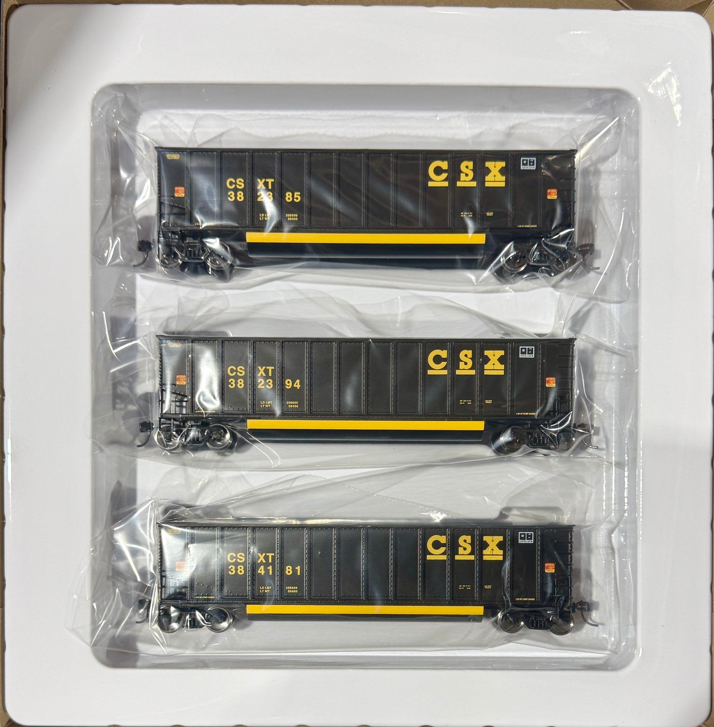 WALTHERS MAINLINE BETHGON COAL HOPPER 3 CAR SET - CSX